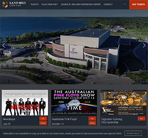 Sanford Event Center - WordPress Website Design