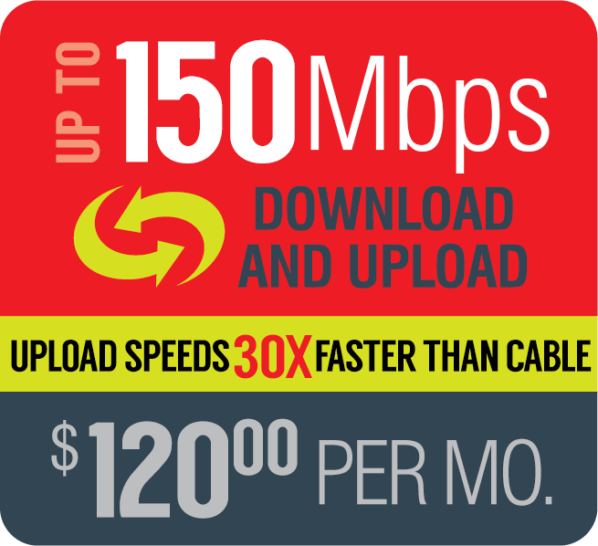 Broadband up to 150Mbps $120.00