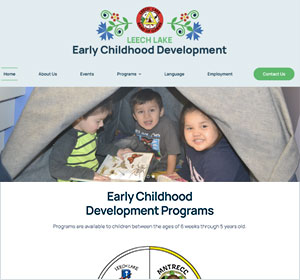 Leech Lake Early Childhood Development - WordPress Website Design